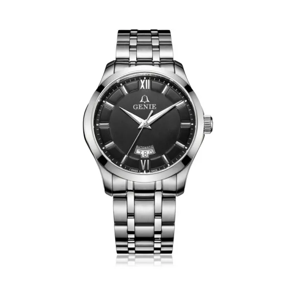 爵尼/Genie 大将系列 316L精钢 42mm 自动机械机芯 男表 GNQ-T1833M-AB