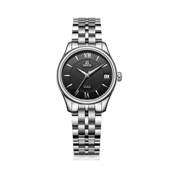 爵尼/Genie 豪仕系列 316L精钢 33mm 自动机械机芯 男表 GNQ-T1837L-AB