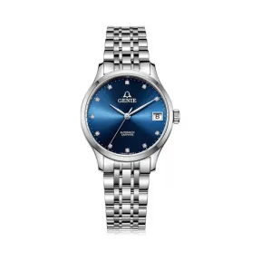爵尼/Genie 布莱特系列 316L精钢 32mm 自动机械机芯 男表 GNQ-T1850L-AWL