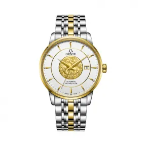 爵尼/Genie 君主真情系列 316L精钢 41mm 自动机械机芯 男表 GNQ-T1856M-24KDW