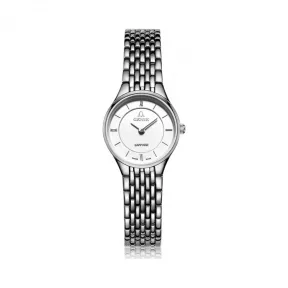 爵尼/Genie 超薄雅情系列 316L精钢 22.5mm 石英机芯 女表 GNQ-T1997L-Y