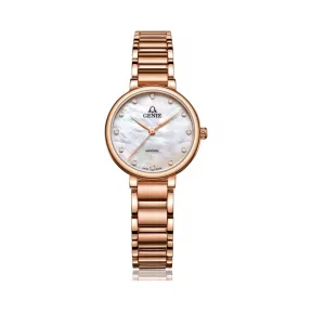 爵尼/Genie 宝丽系列 316L精钢 27mm 石英机芯 女表 GNQ-T2025L-QR