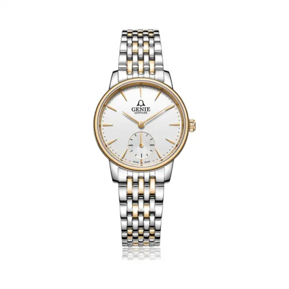 爵尼/Genie 穆尔兹系列 316L精钢 29mm 石英机芯 女表 GNQ-T2032L-QGW