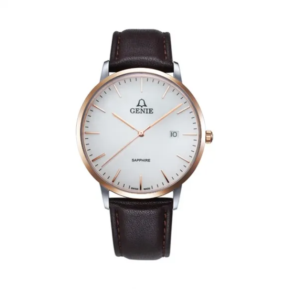 爵尼/Genie 格莱纳系列 316L精钢 40mm 石英机芯 男表 GNQ-T2034M-LQR