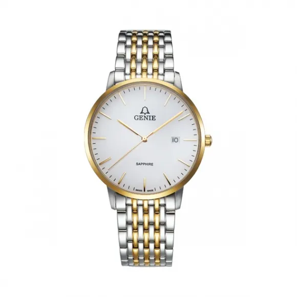 爵尼/Genie 格莱纳系列 316L精钢 40mm 石英机芯 男表 GNQ-T2034M-QG