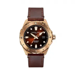 乔治菲登GF1919手表男 逐鲸人系列自动机械水鬼潜水腕表 棕色GFCJ006