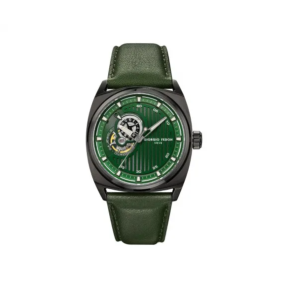 乔治菲登GF2009 LEGEND系列 黑色电镀不锈钢 24石机械机芯 GFCN004