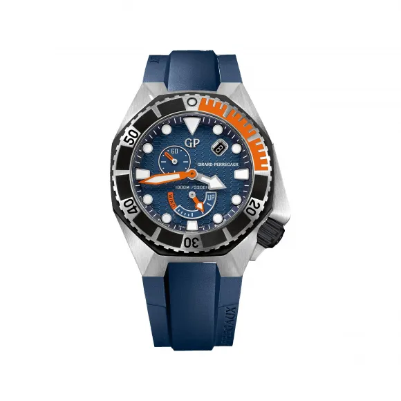 芝柏/Girard-Perregaux sea hawk 海鹰系列 44,00 毫米 精钢和橡胶表壳  男表 49960-19-431-FK4A