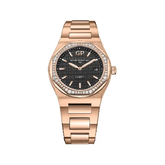 芝柏/Girard-Perregaux Laureato 桂冠系列 37毫米 玫瑰金 石英 男表 80189D52A632-52A