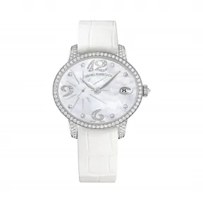 芝柏/Girard-Perregaux 猫眼系列 35,40 x 30,40 毫米 白金 自动上链机械机芯 女表 80484D53P762-BK7A