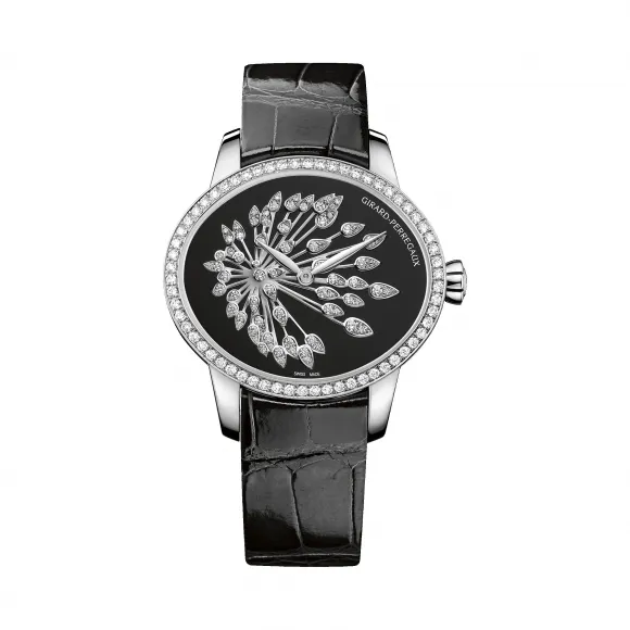 芝柏/Girard-Perregaux 猫眼系列 35.44 x 30.44 毫米 白金表壳  女表 80489D53A601-CK6A