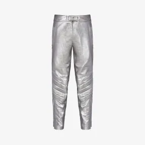 纪梵希/Givenchy 男士 金属质感皮革机车裤 BM50B660J1-021