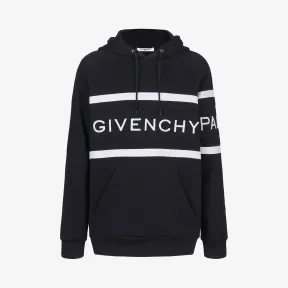 纪梵希/Givenchy 男士 撞色条纹连帽衫 BMJ02L3Y3P-004