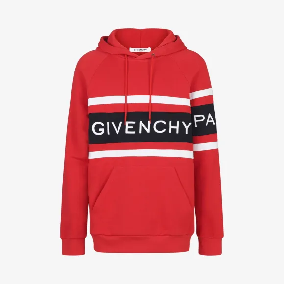 纪梵希/Givenchy 男士 撞色条纹连帽衫 BMJ02L3Y3P-606