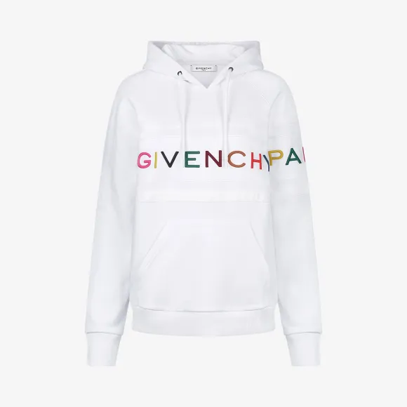 纪梵希/Givenchy 女士 PARIS刺绣连帽衫 BWJ0073Z1X-100