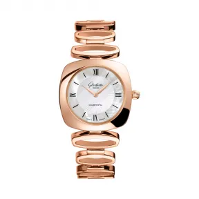 格拉苏蒂/Glashutte Original Ladies 女士系列 18K 红金 石英机芯 女表 1-03-02-05-05-14