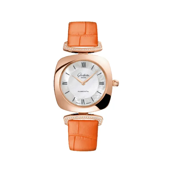 格拉苏蒂/Glashutte Original Ladies 女士系列 18K 红金 石英机芯 女表 1-03-02-05-05-31