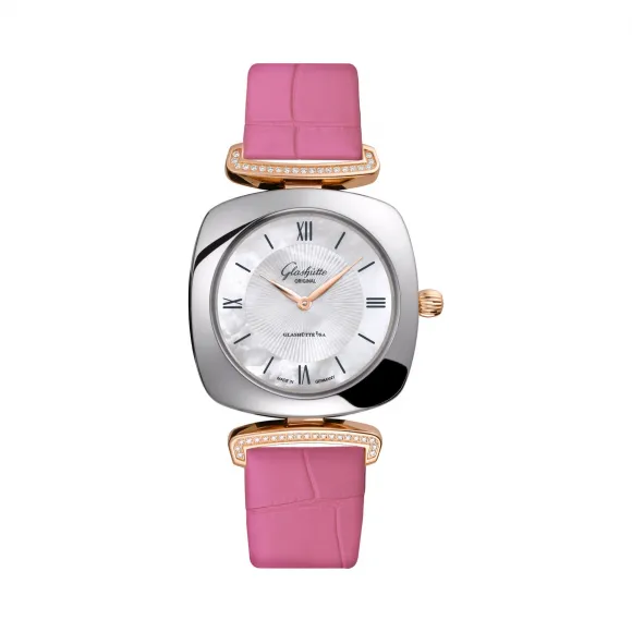 格拉苏蒂/Glashutte Original Ladies 女士系列 18K 红金/精钢 石英机芯 女表 1-03-02-05-16-31