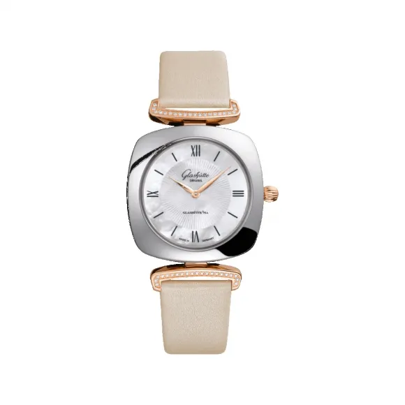 格拉苏蒂/Glashutte Original Ladies 女士系列 18K 红金/精钢 石英机芯 女表 1-03-02-05-16-35