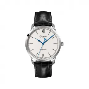 格拉苏蒂/Glashutte Original 议员系列 40.00 MM 精钢 自动机械机芯 男表 1-36-01-01-02-61