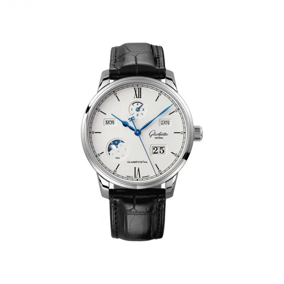 格拉苏蒂/Glashutte Original Senator 参议员系列 精钢 自动机械机芯 男表 1-36-02-01-02-30