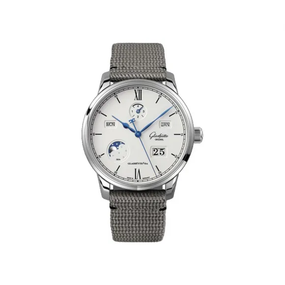 格拉苏蒂/Glashutte Original 议员卓越万年历腕表 1-36-02-01-02-36 42.00MM 自动机械机芯 精钢 