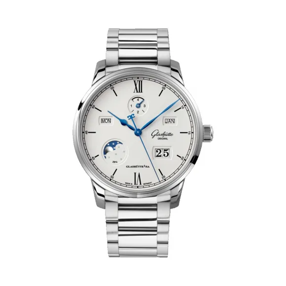 格拉苏蒂/Glashutte Original senator-议员系列 精钢 42.00 毫米 自动机械机芯 男表 1-36-02-01-02-71