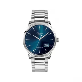 格拉苏蒂/Glashutte Original senator-议员系列 精钢 42.00 毫米 自动机械机芯 男表 1-36-03-04-02-71