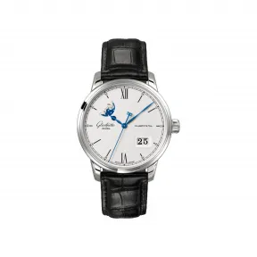 格拉苏蒂/Glashutte Original Senator 参议员系列 精钢 自动机械机芯 男表 1-36-04-01-02-30