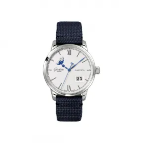 格拉苏蒂/Glashutte Original 议员卓越大日历月相腕表 1-36-04-01-02-34 40.00MM 自动机械机芯 精钢 