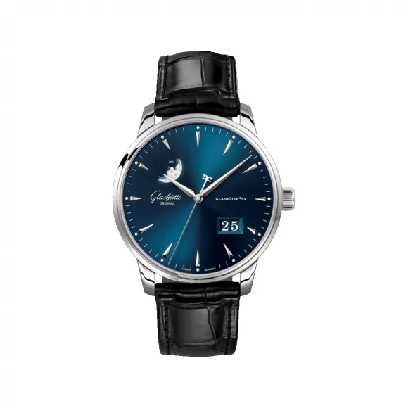 格拉苏蒂/Glashutte Original Senator 参议员系列 精钢 自动机械机芯 男表 1-36-04-04-02-30