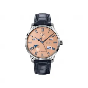 格拉苏蒂/Glashutte Original 议员卓越万年历腕表 1-36-12-01-02-61 42.00MM 自动机械机芯 精钢 