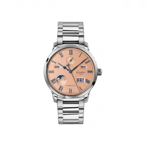 格拉苏蒂/Glashutte Original 议员卓越万年历腕表 1-36-12-01-02-71 42.00MM 自动机械机芯 精钢 