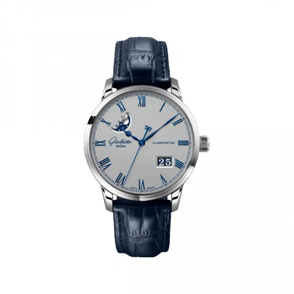 格拉苏蒂/Glashutte Original 议员系列 议员卓越大日历月相腕表 1-36-24-02-02-61