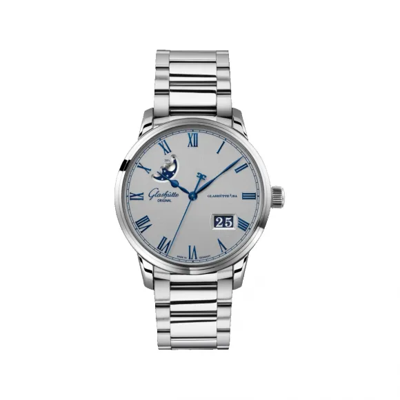 格拉苏蒂/Glashutte Original 议员系列 议员卓越大日历月相腕表 1-36-24-02-02-71