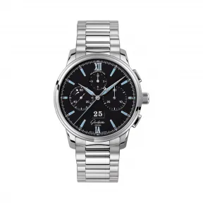 格拉苏蒂/Glashutte Original Senator 参议员系列 精钢 自动机械机芯 男表 1-37-01-03-02-70