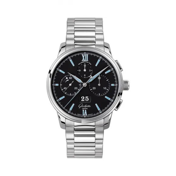 格拉苏蒂/Glashutte Original Senator 参议员系列 精钢 自动机械机芯 男表 1-37-01-03-02-70