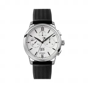 格拉苏蒂/Glashutte Original Senator 参议员系列 精钢 自动机械机芯 男表 1-37-01-05-02-06