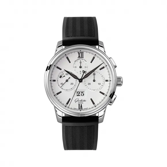 格拉苏蒂/Glashutte Original Senator 参议员系列 精钢 自动机械机芯 男表 1-37-01-05-02-06