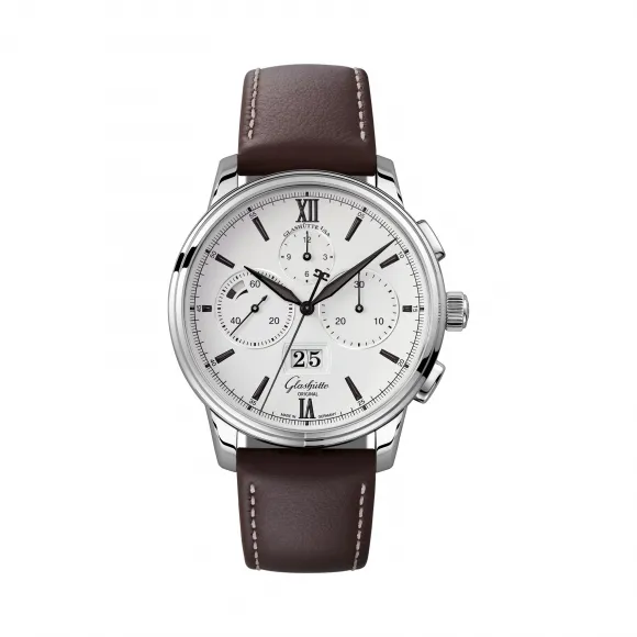格拉苏蒂/Glashutte Original Senator 参议员系列 精钢 自动机械机芯 男表 1-37-01-05-02-07
