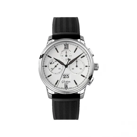 格拉苏蒂/Glashutte Original Senator 参议员系列 精钢 自动机械机芯 男表 1-37-01-05-02-33
