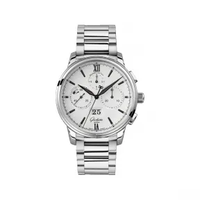 格拉苏蒂/Glashutte Original senator-议员系列 精钢 42.00 毫米 自动机械机芯 男表 1-37-01-05-02-71