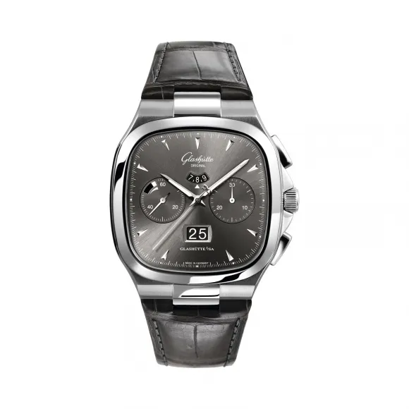 格拉苏蒂/Glashutte Original VINTAGE 复古系列 精钢 自动机械机芯 男表 1-37-02-01-02-50