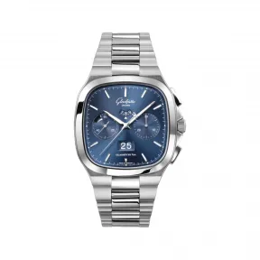 格拉苏蒂/Glashutte Original 七零年代大日历计时腕表 1-37-02-08-02-70 40.00MM 自动机械机芯 精钢 