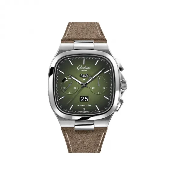 格拉苏蒂/Glashutte Original 复古系列 40.00 x 40.00 MM 精钢 自动机械机芯 男表 1-37-02-09-02-62