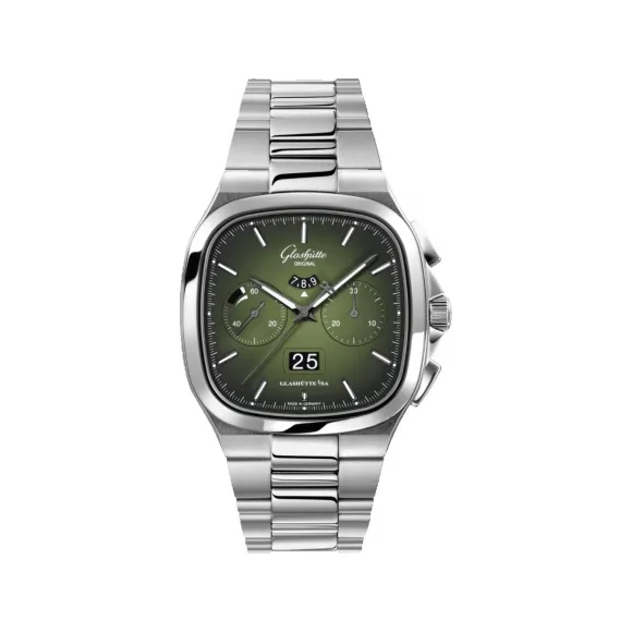 格拉苏蒂/Glashutte Original 复古系列 40.00 x 40.00 MM 精钢 自动机械机芯 男表 1-37-02-09-02-70