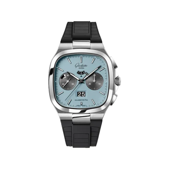 格拉苏蒂/Glashutte Original 复古系列 七零年代大日历计时腕表 1-37-02-13-02-63 40.00 x 40.00 MM 自动机械机芯 男表 W1-37-02-13-02-63