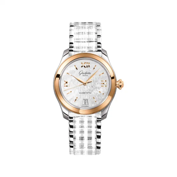 格拉苏蒂/Glashutte Original Ladies 女士系列 18K金(玫瑰色)/精钢 自动机械机芯 女表 1-39-22-09-06-34