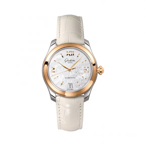 格拉苏蒂/Glashutte Original Ladies 女士系列 精钢/18K玫瑰金 自动机械机芯 女表 1-39-22-09-06-44