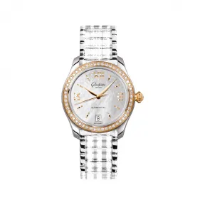 格拉苏蒂/Glashutte Original Ladies 女士系列 18K金(玫瑰色)/精钢 自动机械机芯 女表 1-39-22-09-16-34